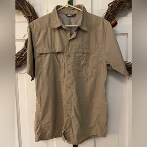 The North Face Khaki Kwick Dry Techinical Shirt Mens Size S